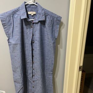 Loft Shift dress in Chambray